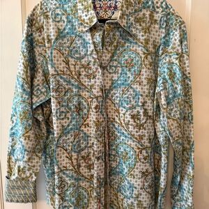 Robert Graham Multicolor Paisley & Plaid Button-Down Shirt